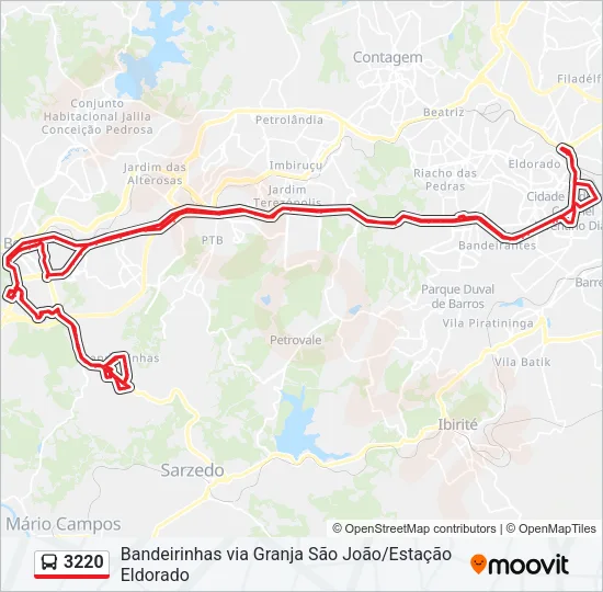 3220 Bus Line Map