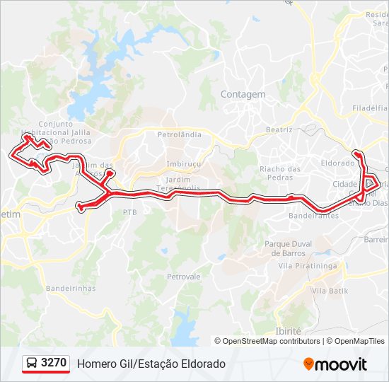 3270 bus Line Map