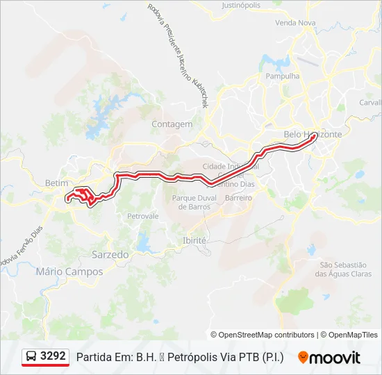 3292 Bus Line Map