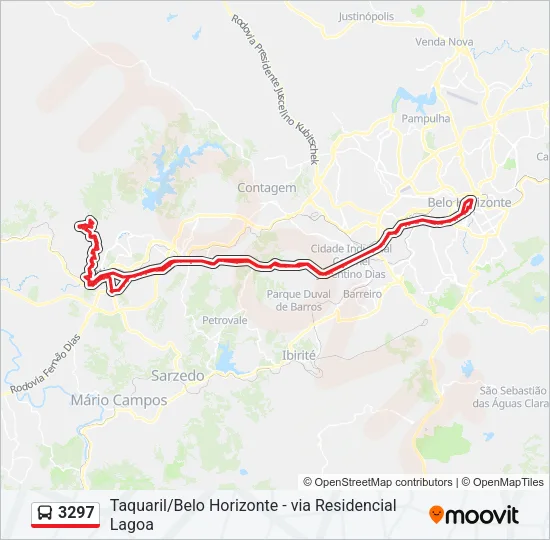 3297 Bus Line Map
