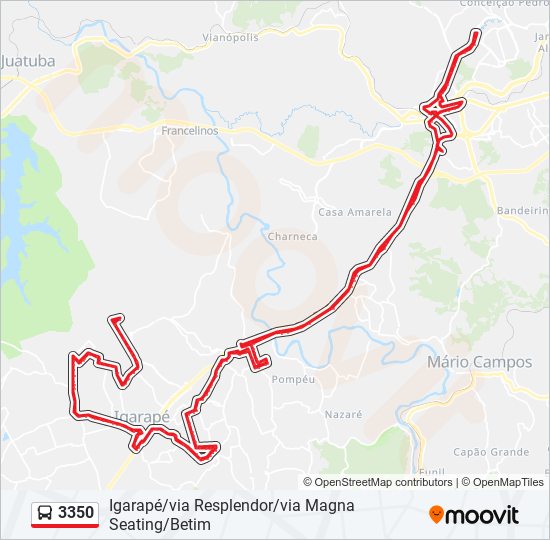 3350 bus Line Map