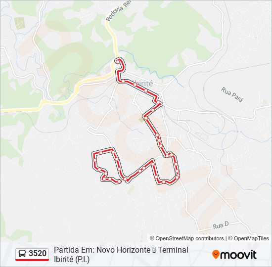 3520 bus Line Map