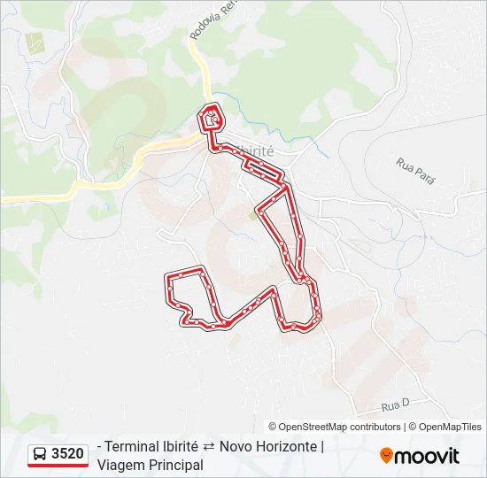 3520 Bus Line Map