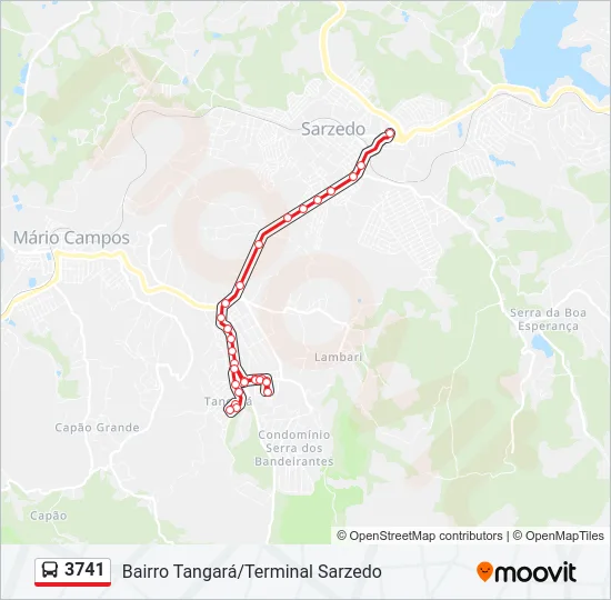 3741 Bus Line Map