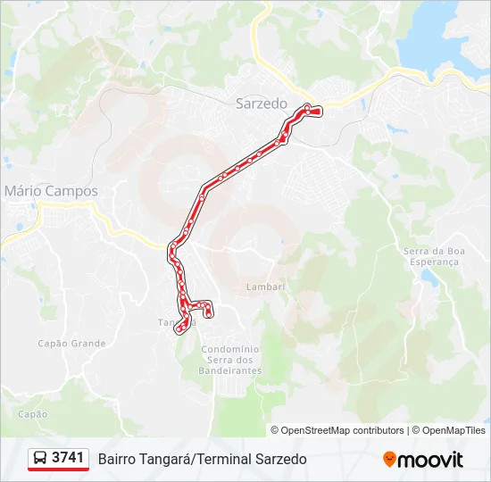 3741 Bus Line Map