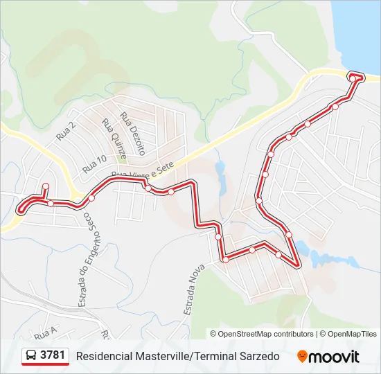 3781 Bus Line Map