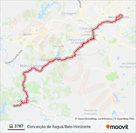 3787 Bus Line Map