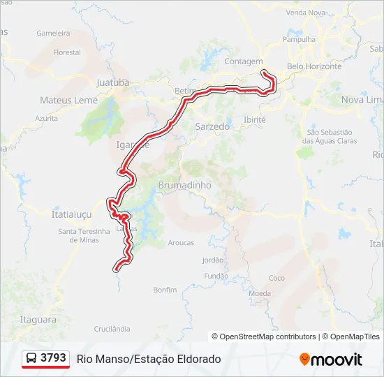 3793 Bus Line Map