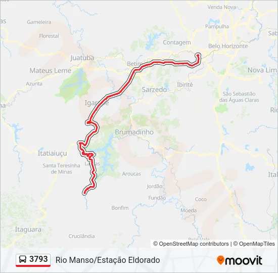 3793 Bus Line Map