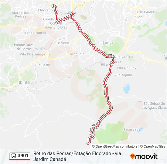 3901 Bus Line Map