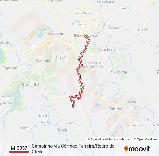 3937 Bus Line Map