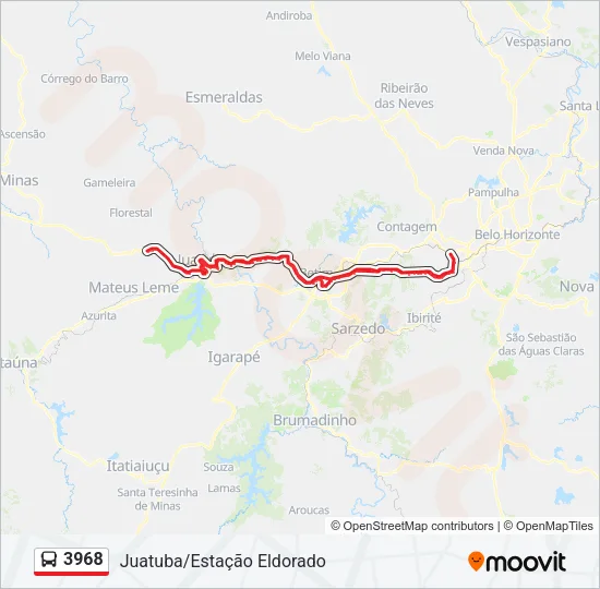 3968 Bus Line Map