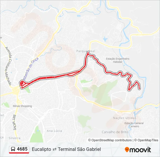 4685 Bus Line Map