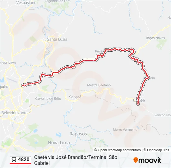 4820 Bus Line Map