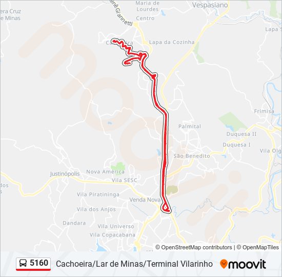 5160 bus Line Map