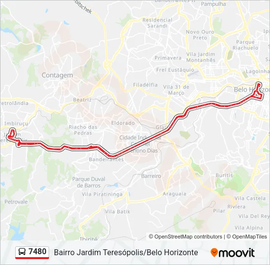 7480 Bus Line Map