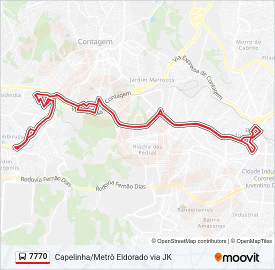 7770 Bus Line Map