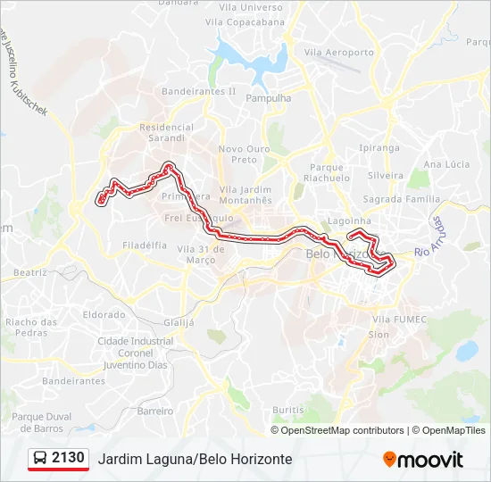 2130 Bus Line Map