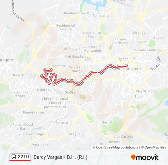 2210 Bus Line Map