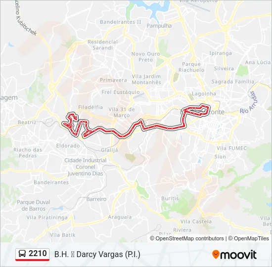 2210 Bus Line Map