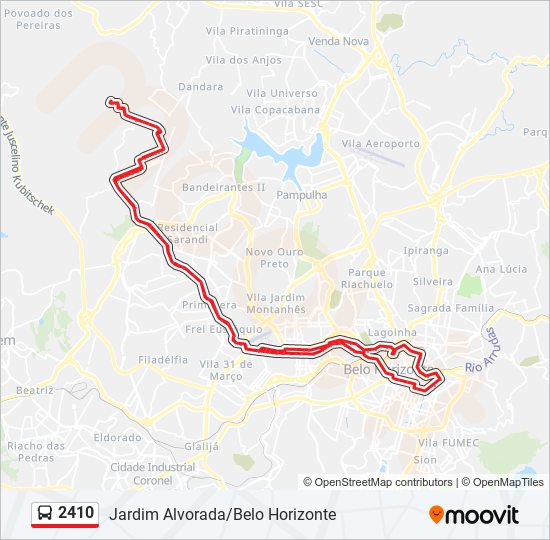 2410 bus Line Map