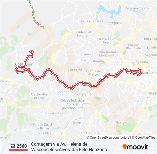 2560 bus Line Map