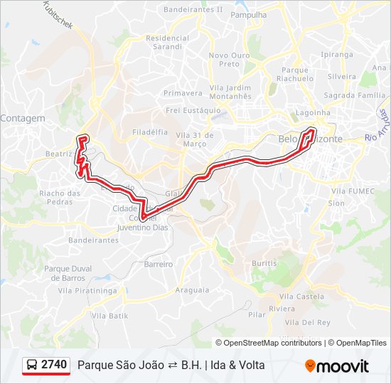 2740 bus Line Map