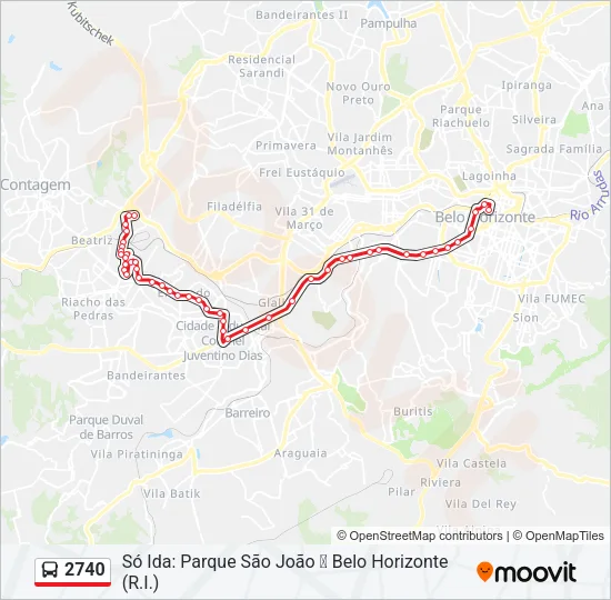 2740 Bus Line Map