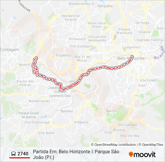 2740 Bus Line Map