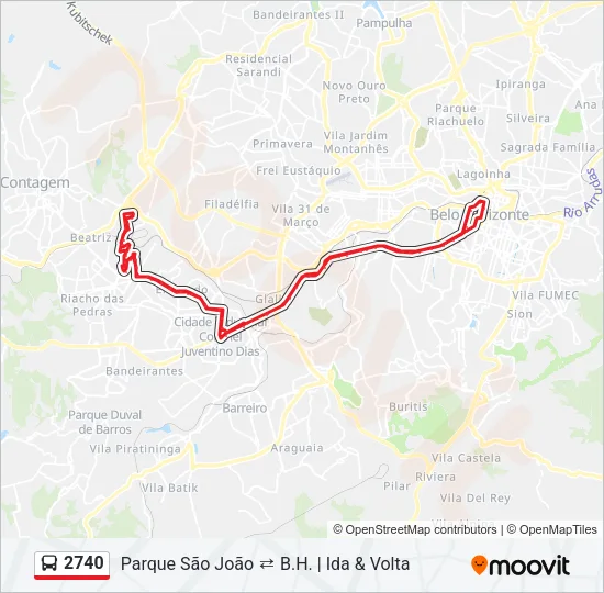 2740 Bus Line Map