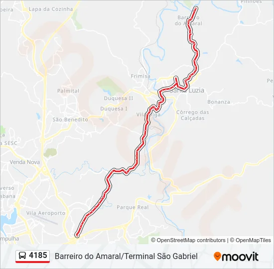 4185 Bus Line Map