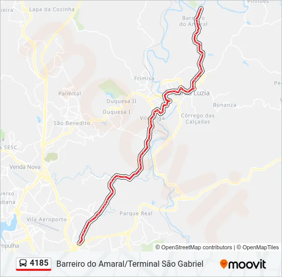 4185 Bus Line Map