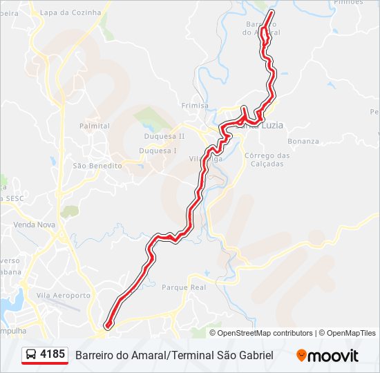 4185 bus Line Map