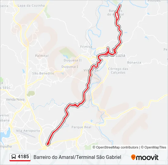 4185 Bus Line Map