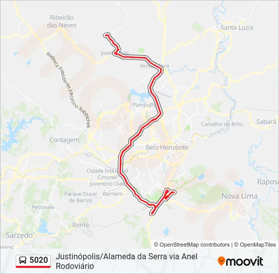 5020 Bus Line Map