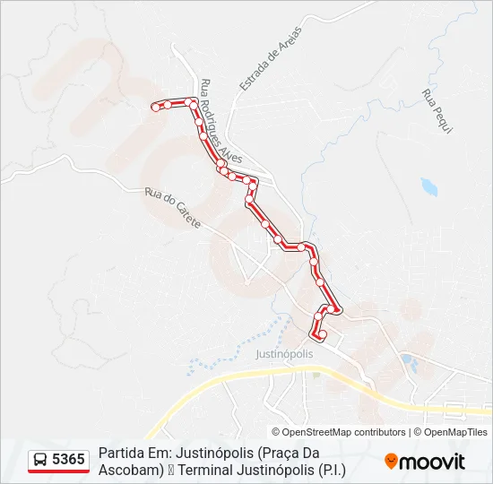 5365 Bus Line Map