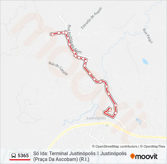 5365 Bus Line Map