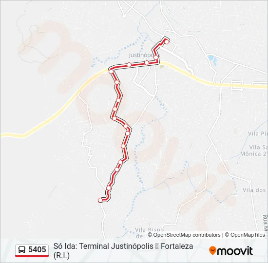 5405 Bus Line Map