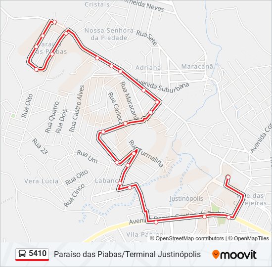 5410 bus Line Map