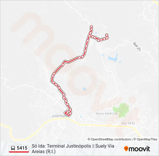 5415 Bus Line Map