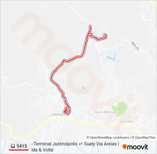 5415 Bus Line Map