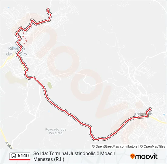 6140 Bus Line Map