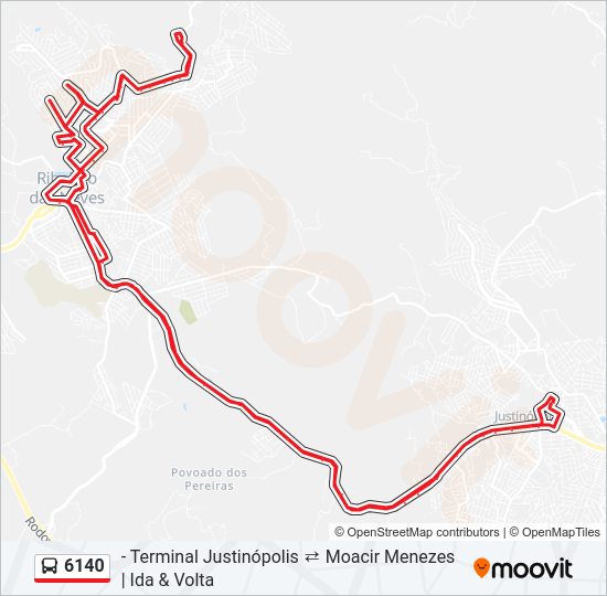 6140 bus Line Map