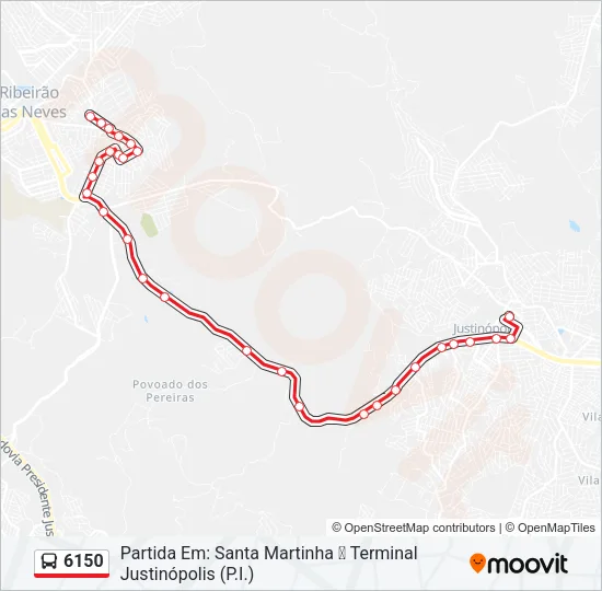 6150 Bus Line Map