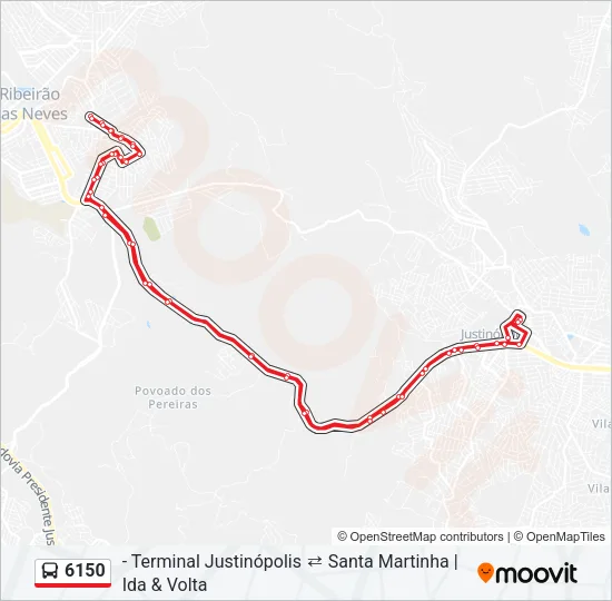 6150 Bus Line Map