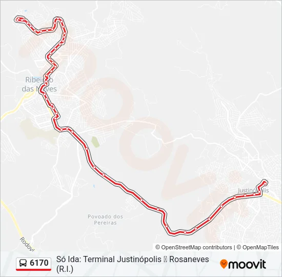 6170 Bus Line Map