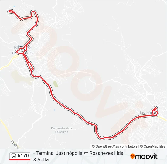 6170 Bus Line Map