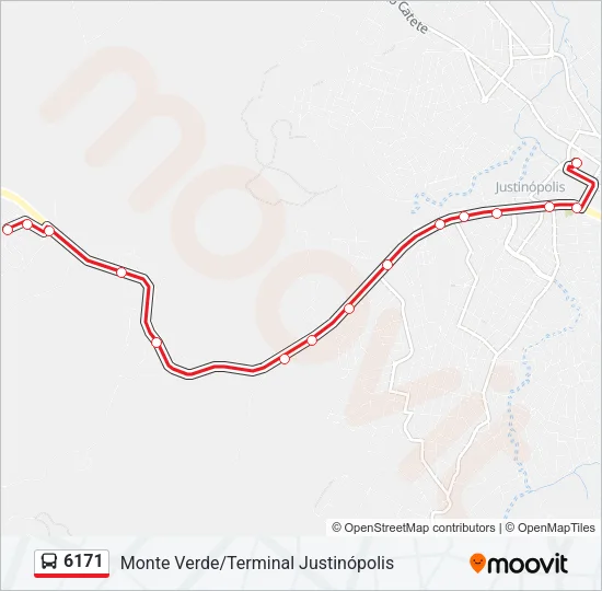 6171 Bus Line Map