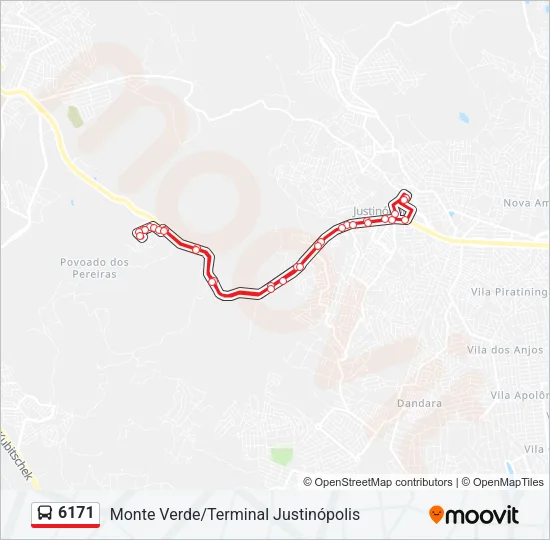 6171 Bus Line Map