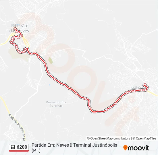 6200 Bus Line Map